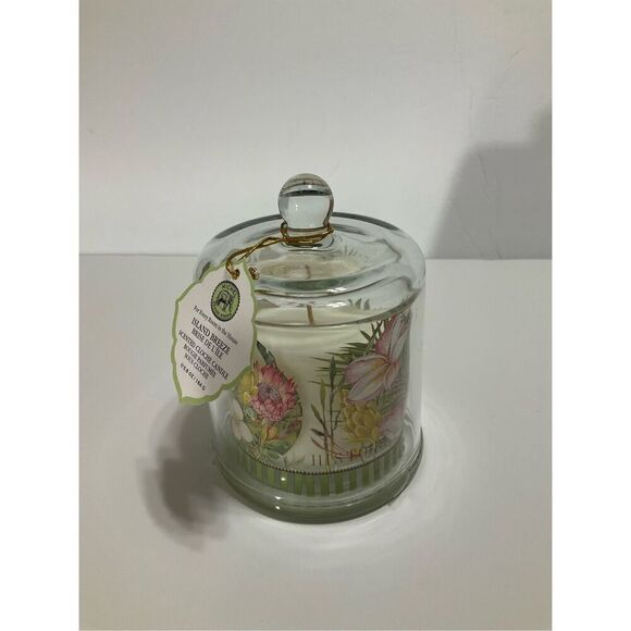 Michel Design Works Island Breeze Cloche Candle. NWT. Sealed. Tropical green gin - Picture 7 of 12